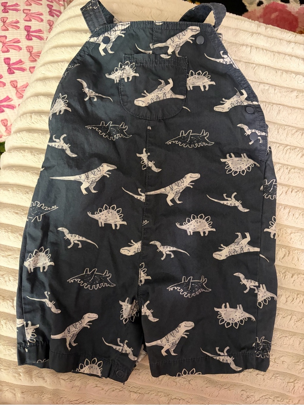 Carters Dinosaur blue overalls 24months